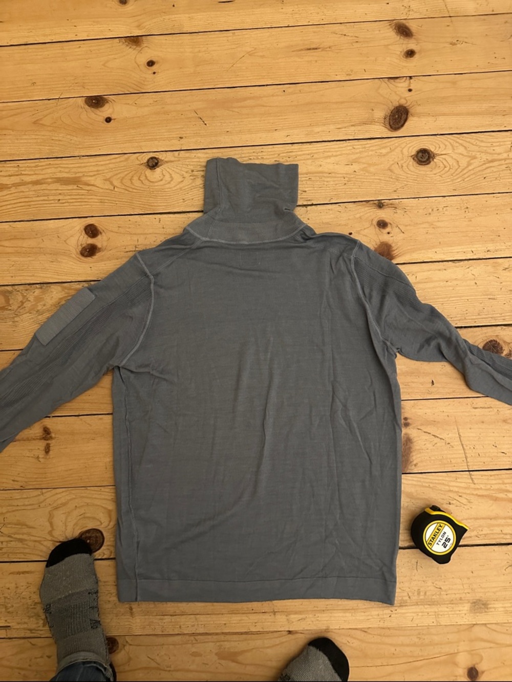 C.P. Company Men's Slate Gray Turtleneck Sweater